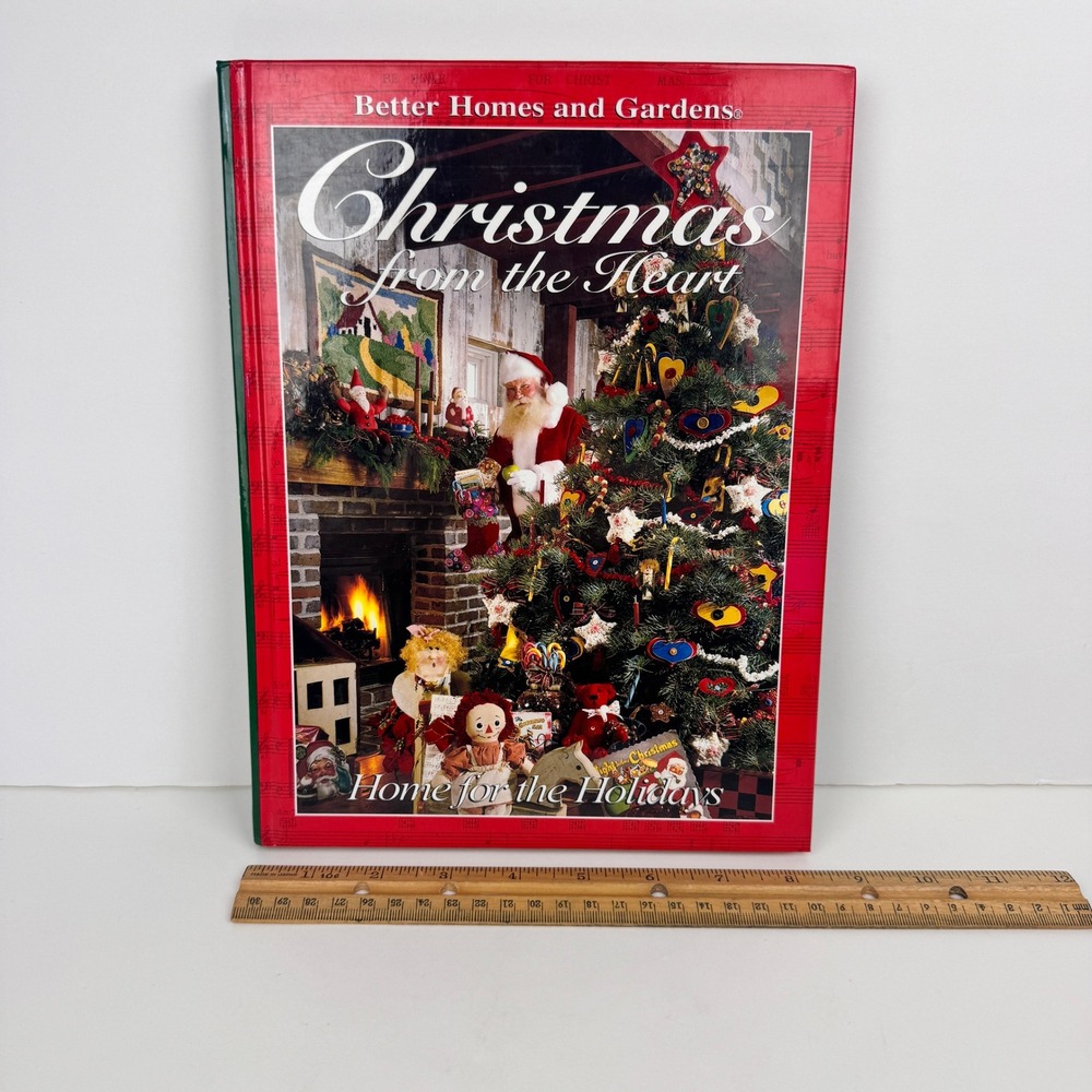 Vtg 1995 Better Homes Gardens Cross Stitch Christmas‎ Home for the Holidays Book